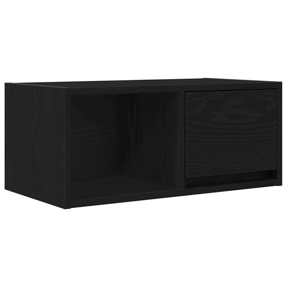 Muebles de TV 2 uds Roble Negro 60x31x25,5 cm Madera