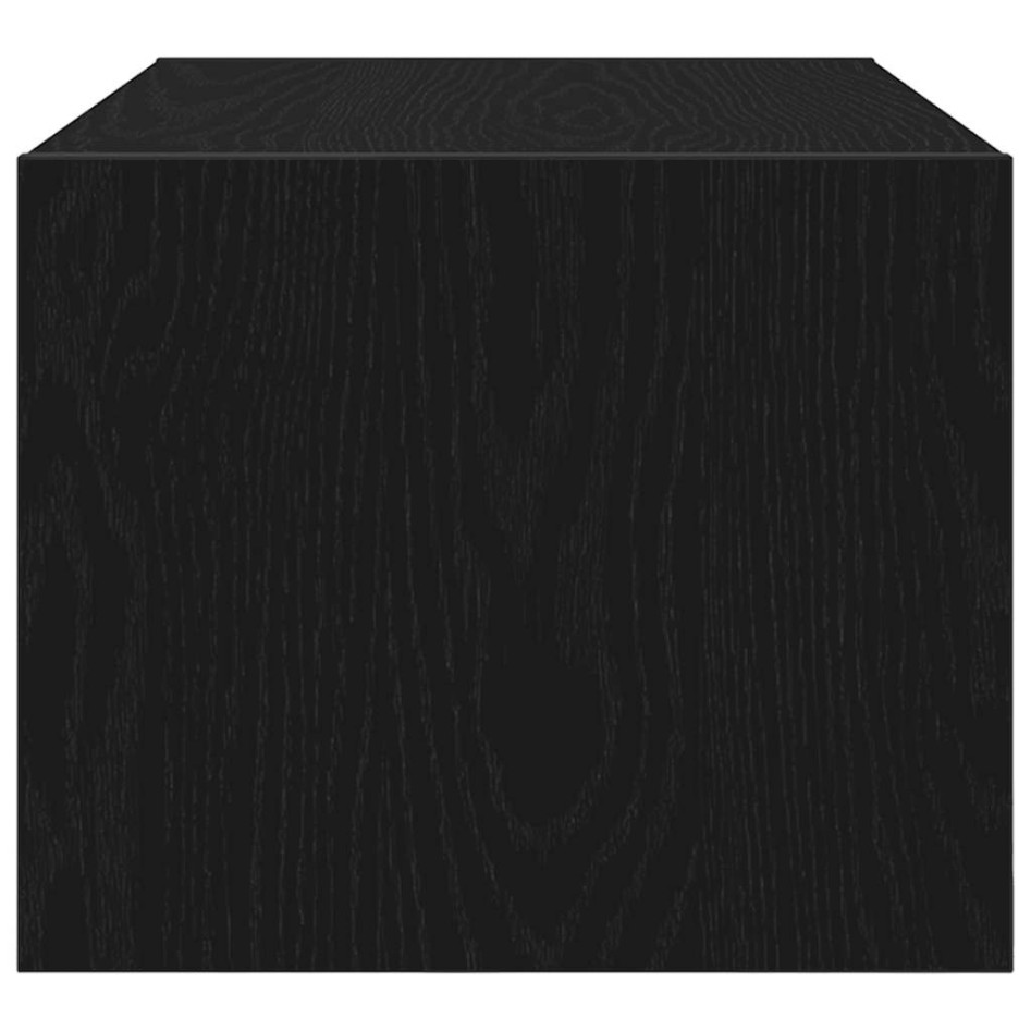 Muebles de TV 2 uds Roble Negro 60x31x25,5 cm Madera