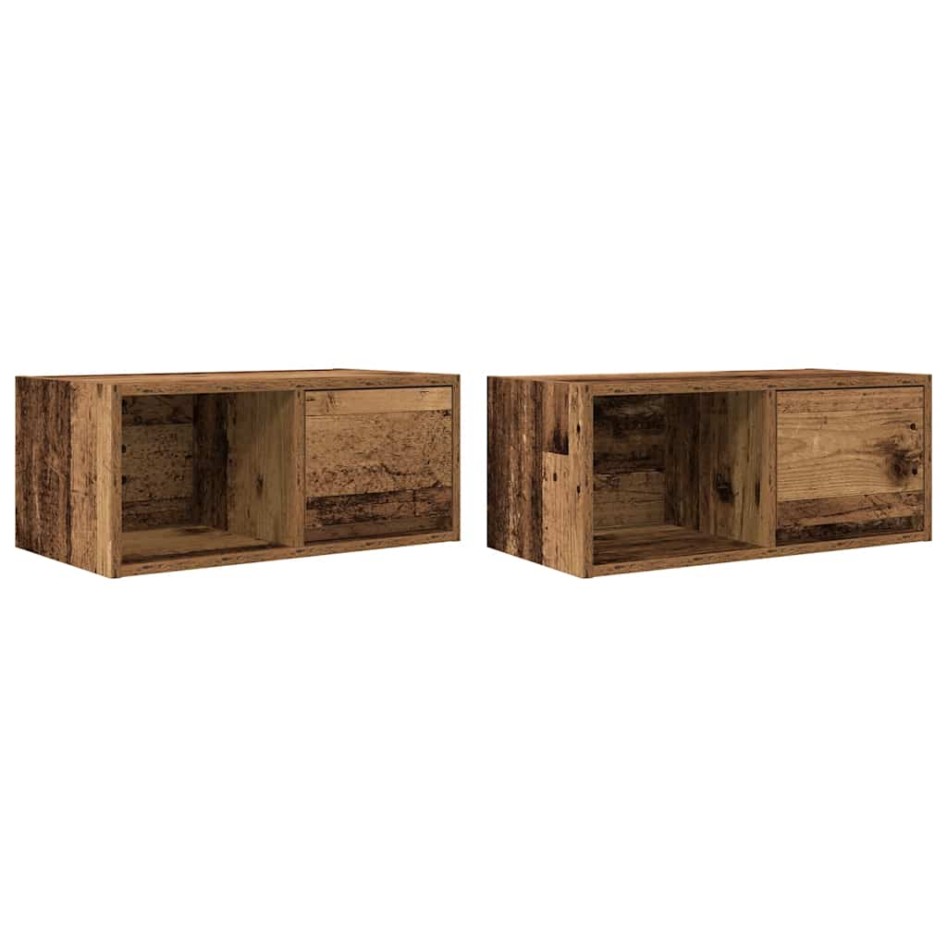 Muebles de TV 2 uds 60x31x25,5 cm Madera ingeniería