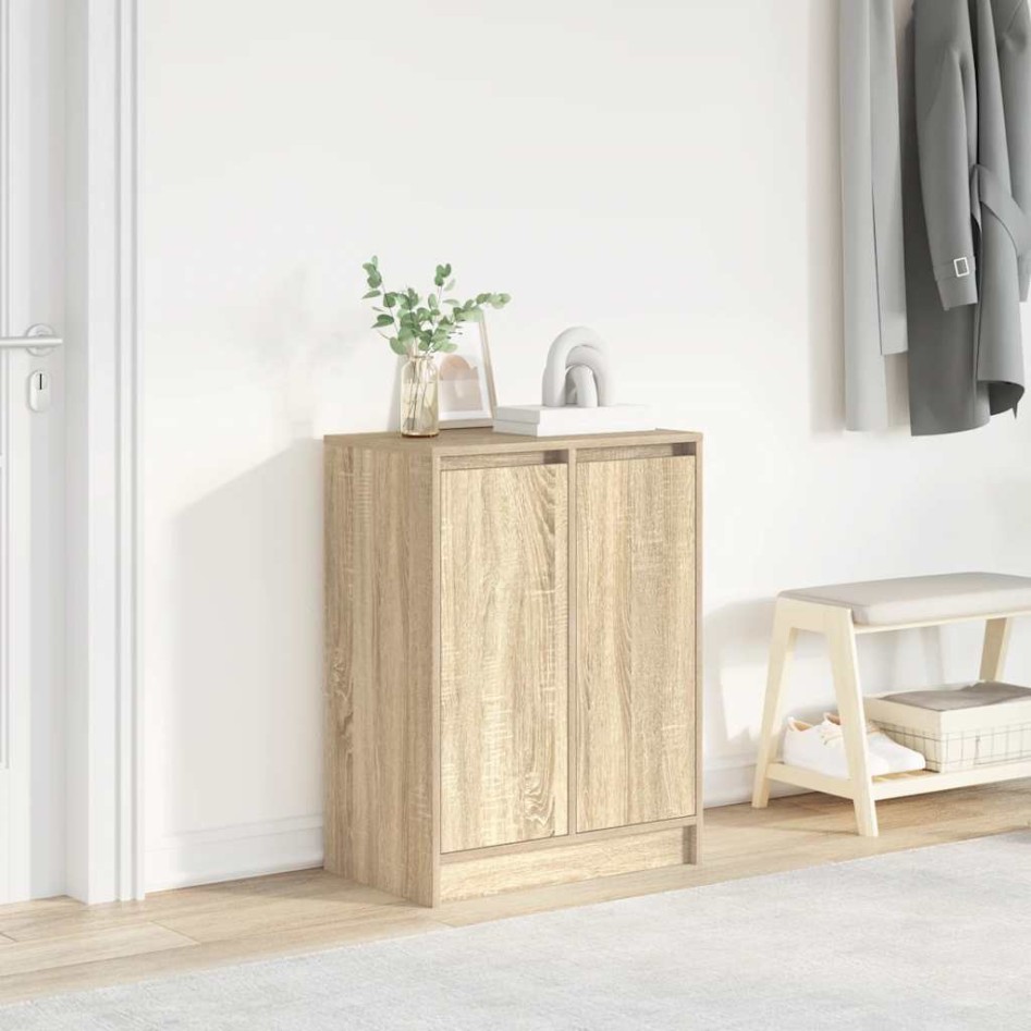 Zapatero roble Sonoma 57x34x76 cm Madera de