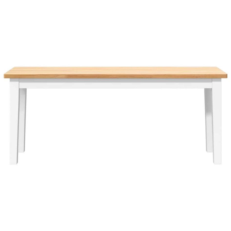 Banco 110 cm madera maciza caucho