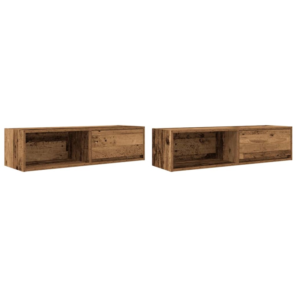 Muebles de TV 2 uds 100x31x25,5 cm Madera ingeniería