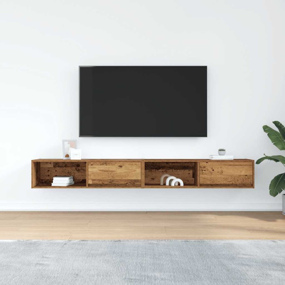 Muebles de TV 2 uds 100x31x25,5 cm Madera ingeniería