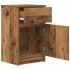Mesitas noche 2uds madera contrachapada madera vieja