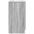 Mesilla de noche gris Sonoma 39x35x65 cm madera de