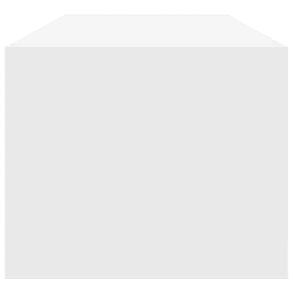 Mueble de TV blanco 100x31x25,5 cm madera de