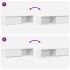 Mueble de TV blanco 100x31x25,5 cm madera de