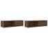Muebles de TV 2uds Roble marrón 100x31x25,5cm Madera