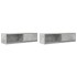 Muebles de TV 2 uds gris hormigón 100x31x25,5
