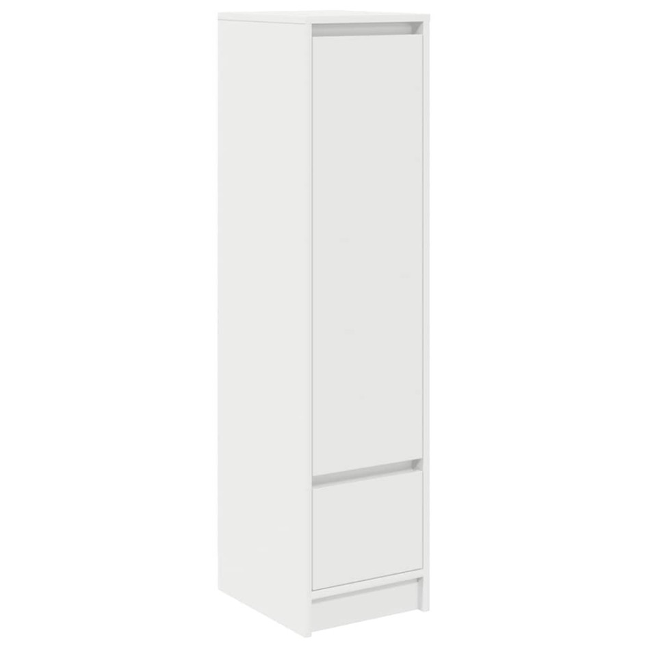 Aparador alto blanco 29,5x34x119,5 cm madera de