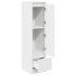 Aparador alto blanco 29,5x34x119,5 cm madera de