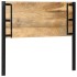 Cabecero 120 cm Madera Maciza Mango y