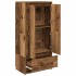 Armario con cajón de madera vieja 55,5x34x119,5