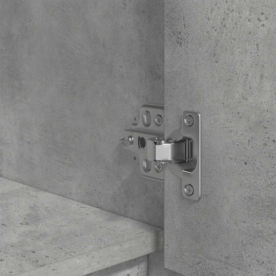 Armario con cajón gris hormigón 55,5x34x119,5