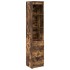 Aparador alto roble ahumado 37,5x35x180 cm madera de
