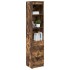 Aparador alto roble ahumado 37,5x35x180 cm madera de
