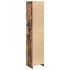 Aparador alto roble ahumado 37,5x35x180 cm madera de