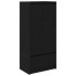 Armario con cajón de roble negro 55,5x34x119,5