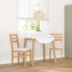 Sillas de comedor con cojines 2 uds madera maciza caucho