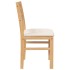 Sillas de comedor con cojines 2 uds madera maciza