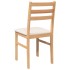 Sillas de comedor con cojines 2 uds madera maciza