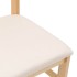 Sillas de comedor con cojines 2 uds madera maciza