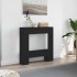 Borde de chimenea madera ingeniería roble negro 81x18x82