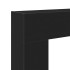 Borde de chimenea madera ingeniería roble negro 81x18x82