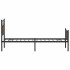 Estructura de cama sin colchón roble marrón 107x203