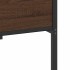 Estructura de cama sin colchón roble marrón 107x203
