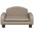 Cama para perros de cuero sintético color capuchino 50x40x30