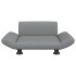 Cama para perros de tela gris claro 70x45x28