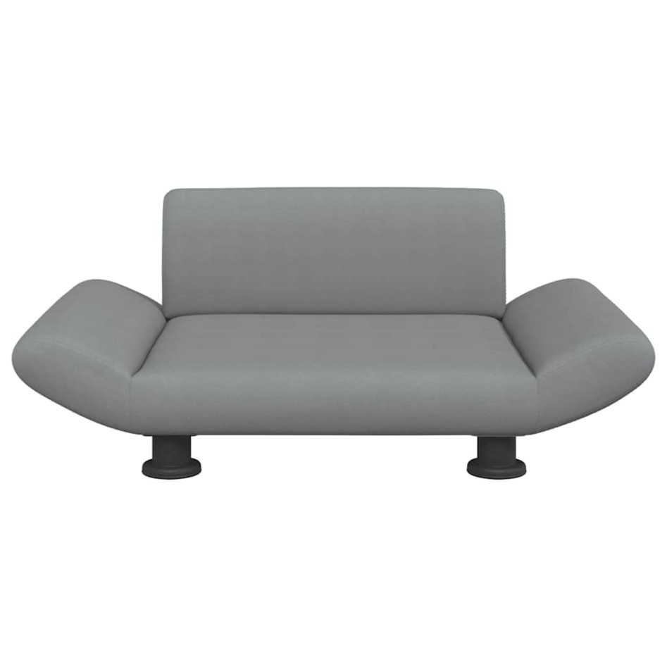 Cama para perros de tela gris claro 70x45x28