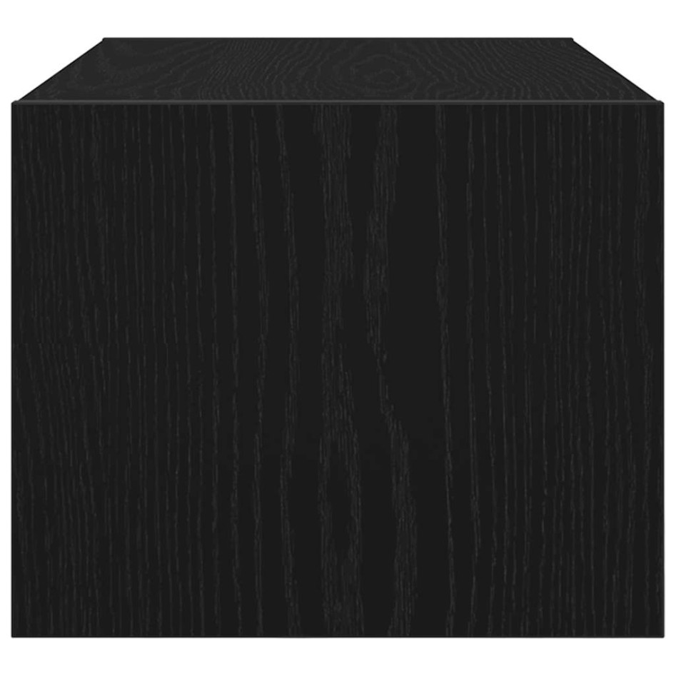 Muebles de TV 2 uds Roble Negro 60x31x25,5 cm Madera