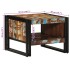 Mesa de centro multicolor 50x50x38 cm madera maciza