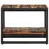 Mesa de centro multicolor 50x50x38 cm madera maciza