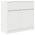 Aparador con cajón blanco 80x34x76 cm madera de