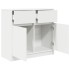 Aparador con cajón blanco 80x34x76 cm madera de