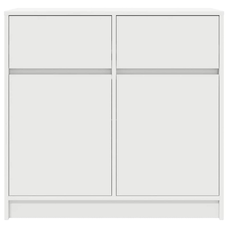 Aparador con cajón blanco 80x34x76 cm madera de