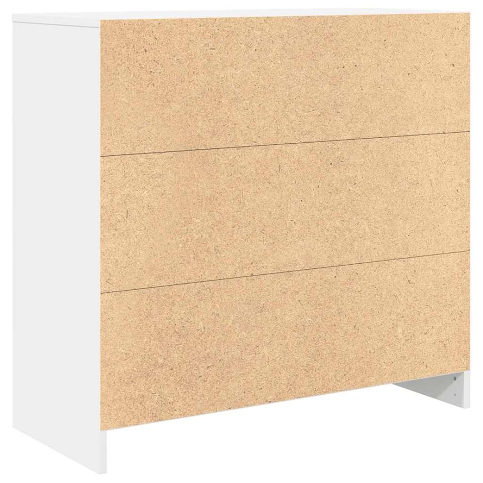 Aparador con cajón blanco 80x34x76 cm madera de