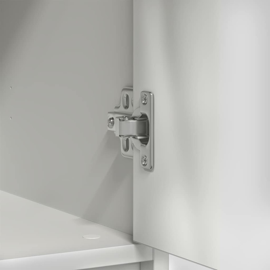 Aparador con cajón blanco 80x34x76 cm madera de