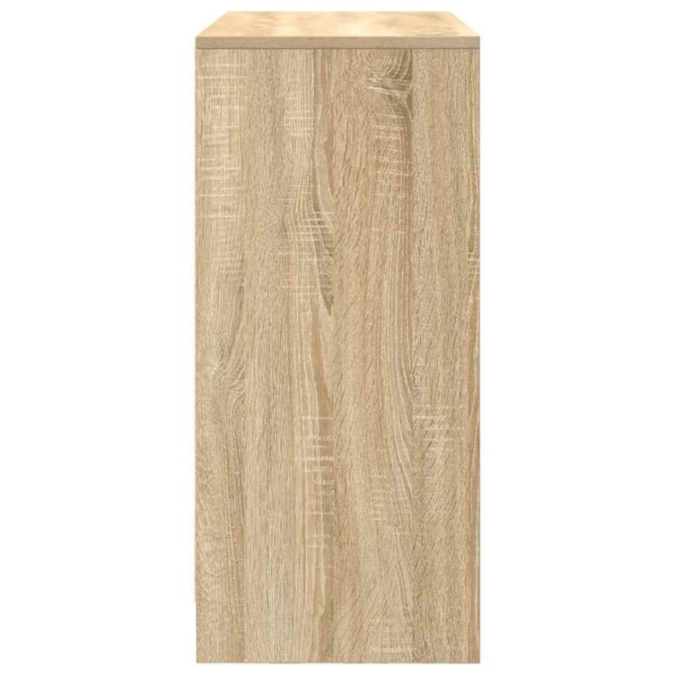Aparador con cajón roble Sonoma 80x34x76 cm madera