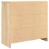 Aparador con cajón roble Sonoma 80x34x76 cm madera