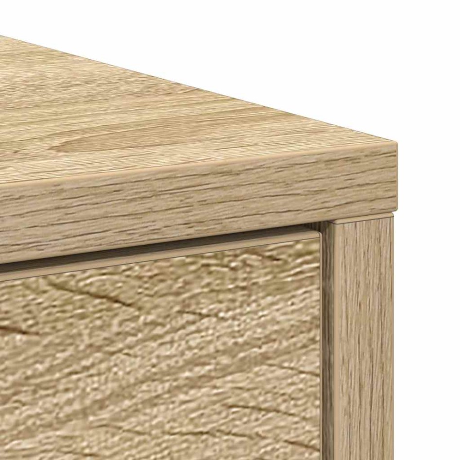 Aparador con cajón roble Sonoma 80x34x76 cm madera