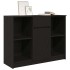 Aparador con cajón roble negro 101x35x76 cm madera
