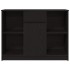 Aparador con cajón roble negro 101x35x76 cm madera