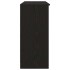 Aparador con cajón roble negro 101x35x76 cm madera