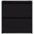 Mesillas de noche de pared 2 uds roble negro 38x34x40