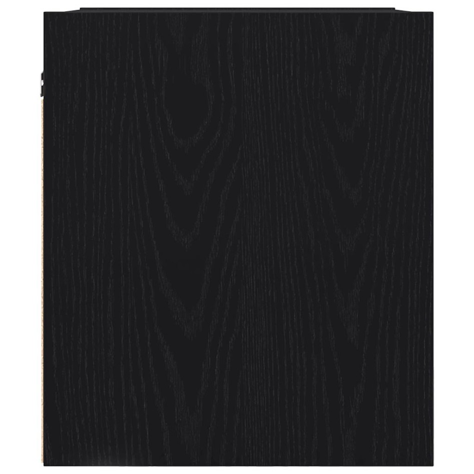 Mesillas de noche de pared 2 uds roble negro 38x34x40