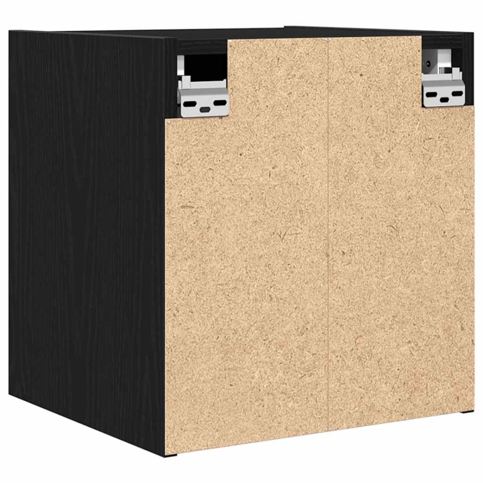 Mesillas de noche de pared 2 uds roble negro 38x34x40